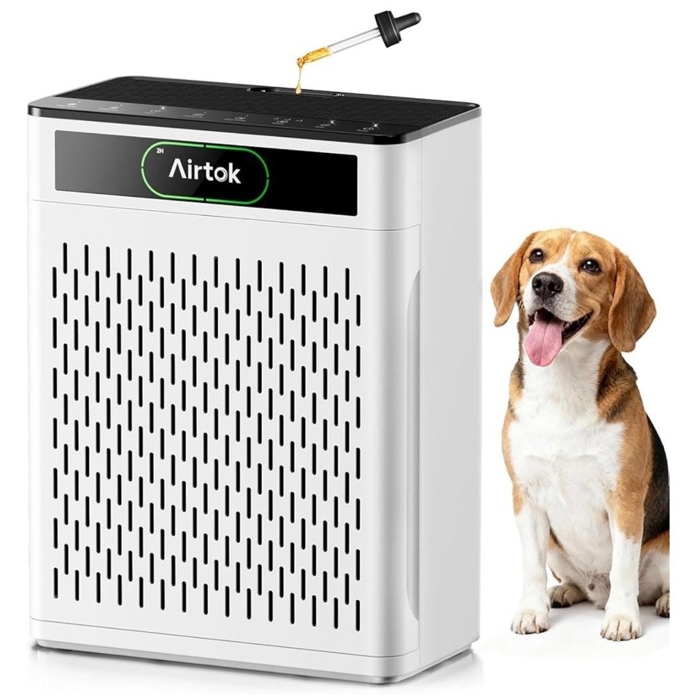 Airtok AP3001 Air Purifier True HEPA 3-Stage 1848 Sq Ft Room White Open Box
